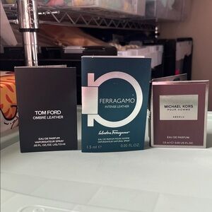 Trio of Men’s Sample Sprays-Tom Ford, Ferragamo, & Michael Kors-NEW